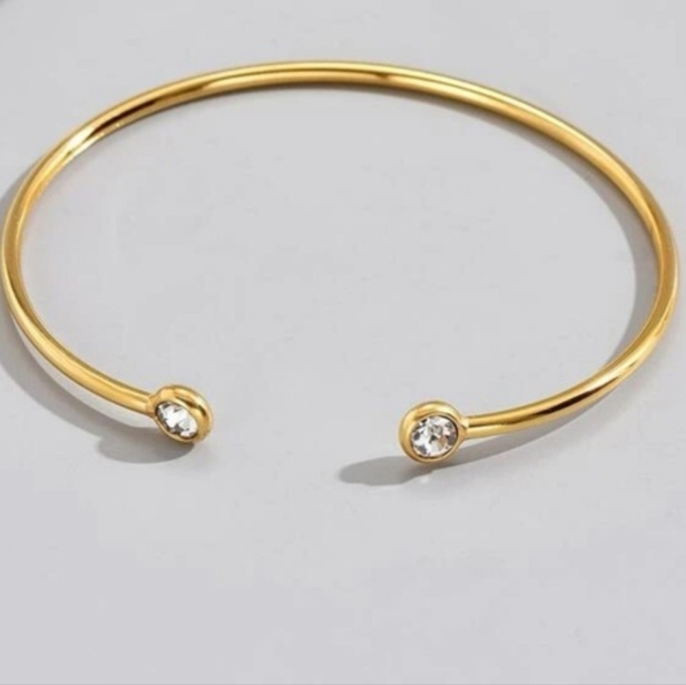 Gold Dainty Stainless Steel Cuff